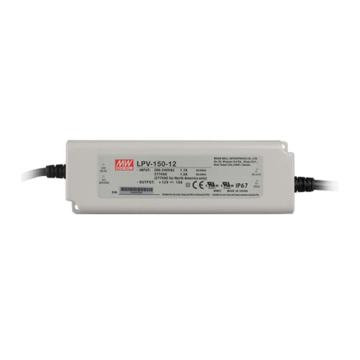 明纬 防水开关电源IP67 LPV-150-12