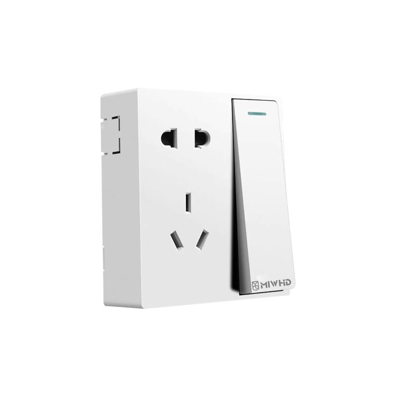 梅兰日兰 一开五孔双控明装86型220V 10A MLRL12-9
