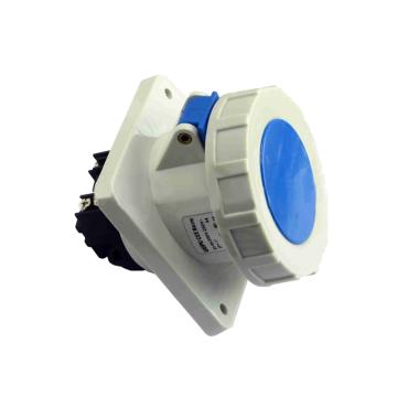 WEIPU/威浦 TYP系列暗装斜式工业插座3P 63A 230V IP67 蓝色 3902
