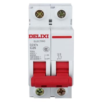 DELIXI/德力西 微型断路器DZ47s C型 2P 40A DZ47SN2C40