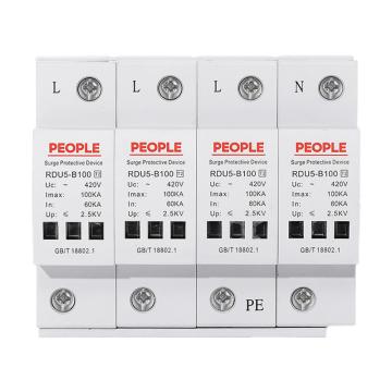 人民电器 电涌保护器RDU5-B100/4P/UC420(OBO型) 102008016020024