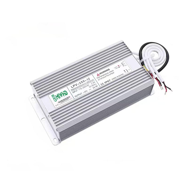 梅兰日兰 LPV-250系列LED防水恒压型开关电源250W 12V 0-20A LPV-250-12V