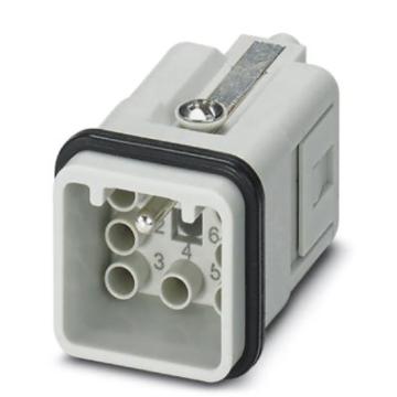 菲尼克斯 重载连接器 针式触点插芯7+PE 1418624