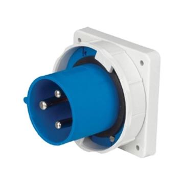 WEIPU/威浦 TYP系列暗装直式器具输入工业插座3P 63A 230V IP67 蓝色 571