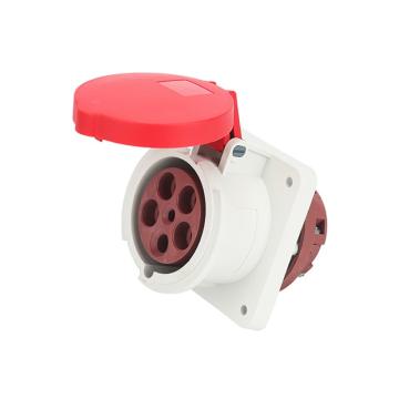 倍港 第三代工业防水暗装直插座IP44 400V 63A 5P SIN1252