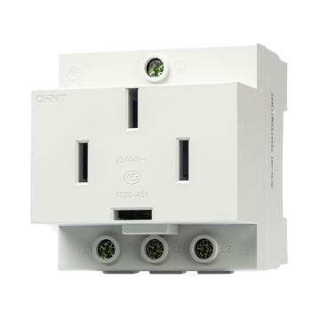 CHINT A30工业插座模数化空开导轨插座箱配电 AC30-451
