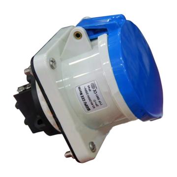 WEIPU/威浦 TYP系列暗装直式工业插座3P 63A 230V IP44 蓝色 5901