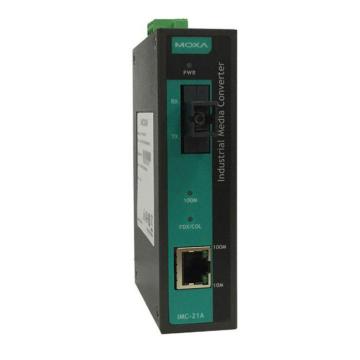 MOXA/摩莎 工业级10/100BaseT(X)转100BaseFX光电转换器(通信传输设备零件)通信传输设备零件 IMC-21A-S-SC