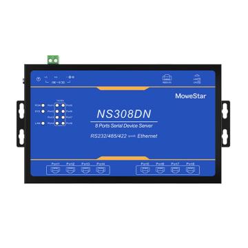 移星 串口服务器（8路RS232/485/422转网口） NS308DN
