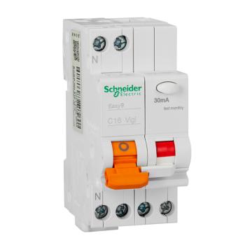 施耐德 EA9C45 漏电保护断路器 1P+N C16A/30mA/A类 MGNEA9C45C1630CA