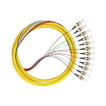 海乐 FC电信级单模12芯束装尾纤法兰盘分纤箱ODF配线架专用 12FC-S1.5