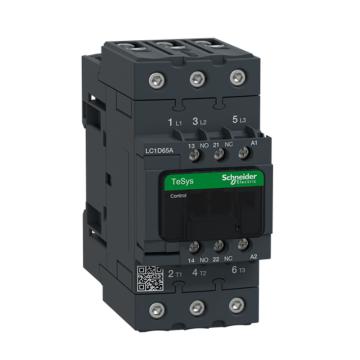施耐德 TeSys D系列三极交流控制接触器65A，220V，三极 LC1D65AM7C