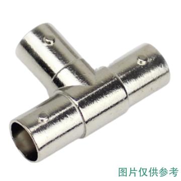 海乐 2M两兆头BNC三通三母头1分2接头射频同轴连接器同轴电缆接头 2M-3BNC