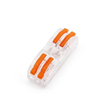 ELECALL/伊莱科 快速接线端子 按压式家用接线器 SPL-2T二进二出（透明）