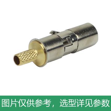 海乐 2M两兆头NEC公头（75-2）射频同轴连接器同轴电缆接头 2M-NEC-2