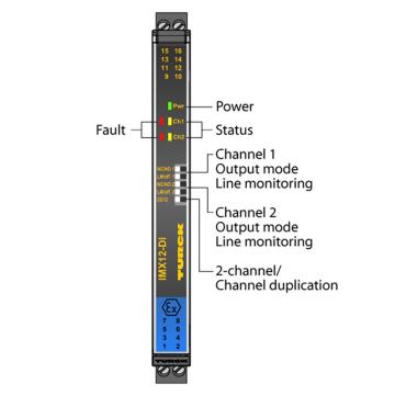 TURCK/图尔克 流量计隔离光栅 IMX12-DI01-2S-2T-0/24VDC