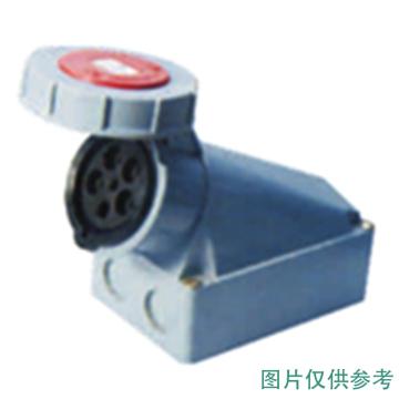 DELIXI/德力西 工业明装插座DEP2-1352 IP67 63A 5芯 415V DHADEP21352R