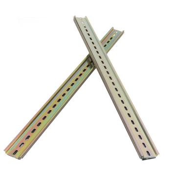 ELECALL/伊莱科 C45钢制导轨 接线端子断路器空气开关导轨宽3.5cm*长100cm*厚0.8mm 镀五彩 宽3.5cm*长100cm 镀五彩
