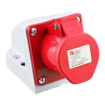 DELIXI/德力西 工业明装插座DEP2-125 32A 5芯 415V IP44 DHADEP2125R