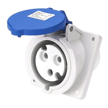 倍港 第三代暗装工业倾斜插座IP44-32A3芯 SIN1492