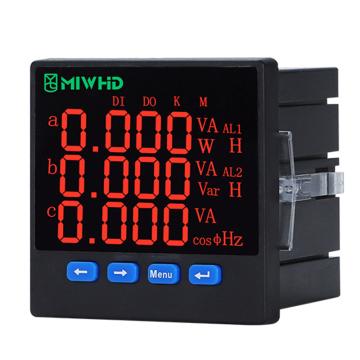 MIWHD 三相数码管多功能电表SUPE96-9S4，MLRL19MUPE96-9S4 220v 1A-5A MUPE96-9S4