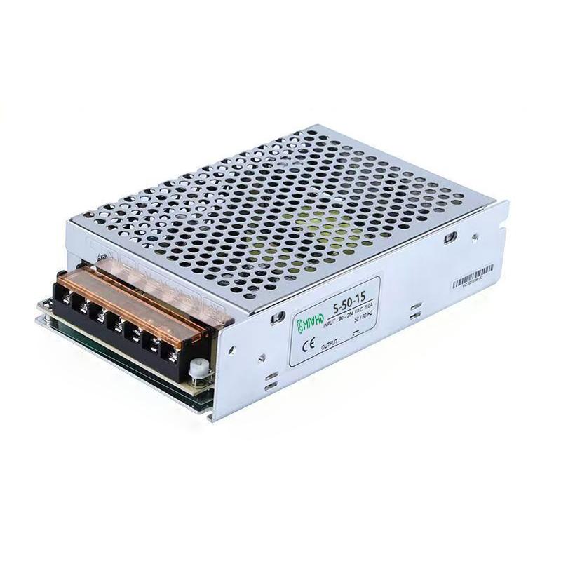 梅兰日兰 S-50系列单组输出开关电源50W 15V 0~3.4A S-50W-15V