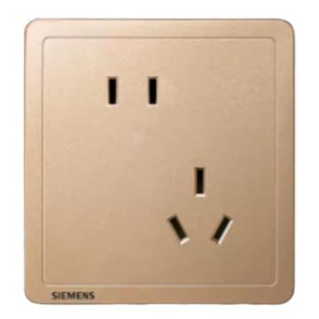 SIEMENS/西门子 10A 错位五孔插座日曜金 致典 Adela系列 5UB14183NC032P