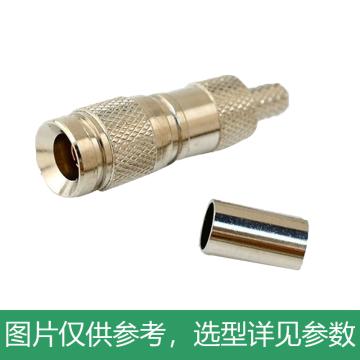 海乐 2M两兆头CC4(75-2)视频接头公头同轴电缆接头DDF射频线连接器 2M-CC4
