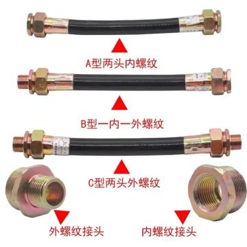 辽河 防爆挠性管(两头内螺纹) 橡胶护套 BNG-DN32*1500/G1 1/4-A