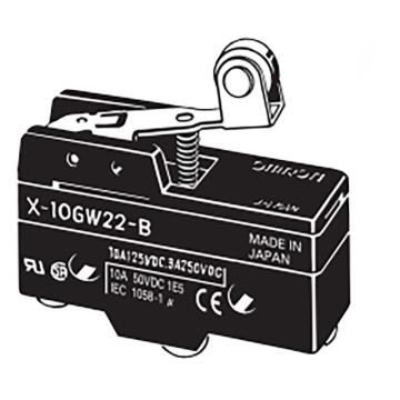 欧姆龙 带内置磁吹灭弧的直流微动开关 X-10GW22-B