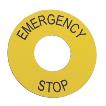 施耐德 XB2 φ60急停标牌（Emergencystop） ZB2BY9330C