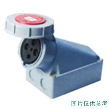 DELIXI/德力西 工业明装插座DEP2-1342 IP67 63A 4芯 415V DHADEP21342R