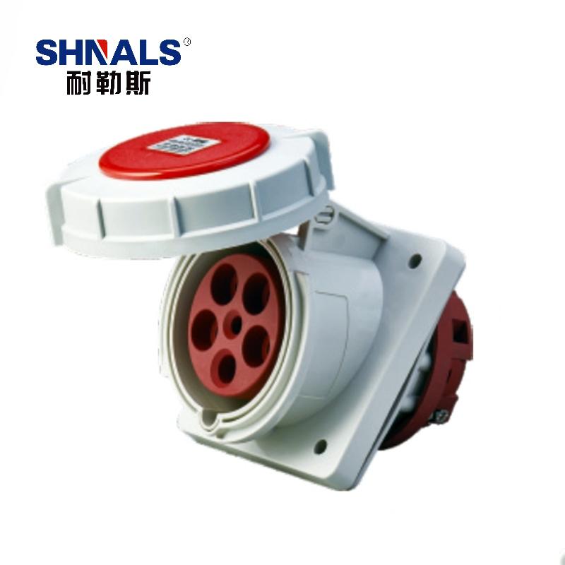 SHNALS 暗装斜插工业插座五芯63A NLS-209