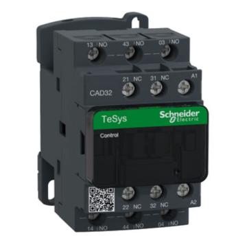 施耐德 TeSys D系列控制继电器110V，50/60Hz，3NO+2NC CAD32F7C