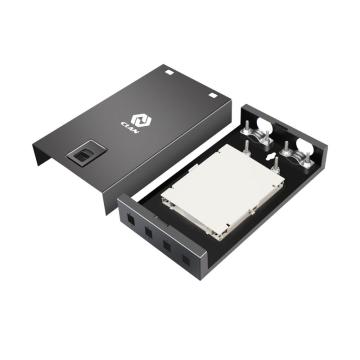 科兰通讯 光纤终端盒4口方口空盘黑色 FSW-4P-LC/SC 黑色