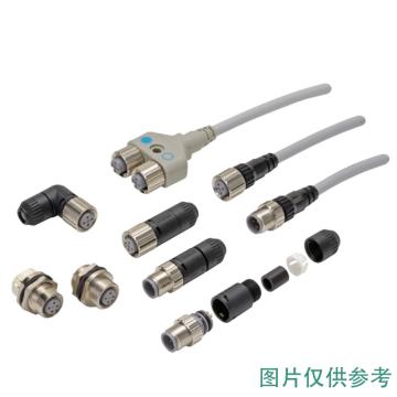 欧姆龙 圆型防水接插件 (M12螺钉式) D421-G81-F