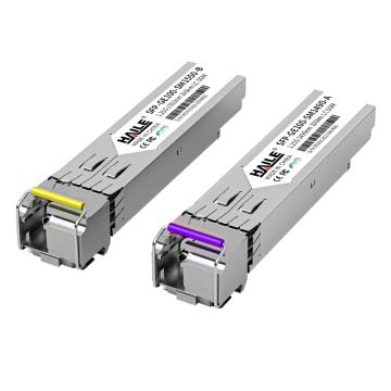 海乐 SFP-GE100-SM1490-A千兆单模单纤光模块1.25G 1490/1550 100KmDDM一对兼华为H3C锐捷中兴思科 SFP-GE100-SM1490-A