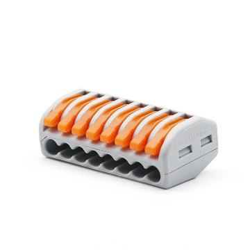 ELECALL/伊莱科 快速接线端子 按压式家用接线器 PCT-218一进七出