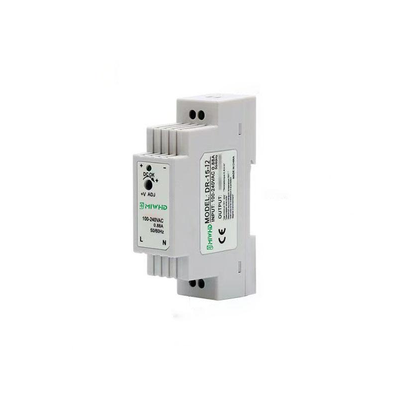 梅兰日兰 DR-15系列导轨型单组输出开关电源15W 12V 0-1.25A DR-15-12V