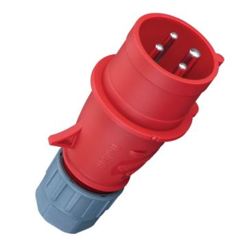 WEIPU/威浦 TYP系列工业插头4P 32A 400V IP44 红色 TYPR283