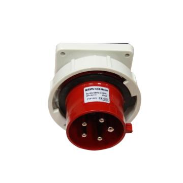 WEIPU/威浦 TYP系列暗装直式器具输入工业插座5P 16A 400V IP67 红色 835