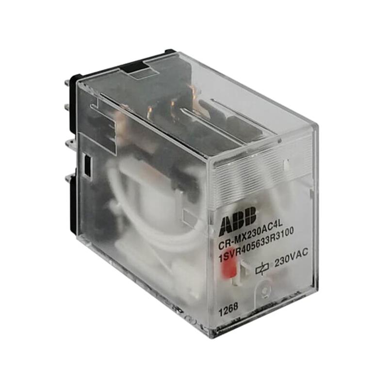 ABB CR-MX 插拔式中间继电器(不带测试按钮)CR-MX230AC4L 10229082