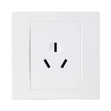 正泰 三孔16A面板插座（老型号NEW7-Q10810） NEW7-Q10810A