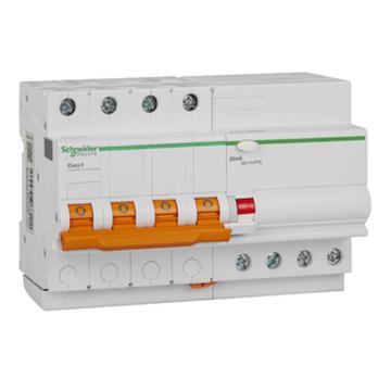 施耐德 EA9R 漏电保护断路器 4P C63A/30mA/A类 EA9RN4C6330CA