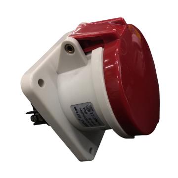 WEIPU/威浦 TYP系列暗装直式工业插座5P 63A 400V IP44 红色 5923
