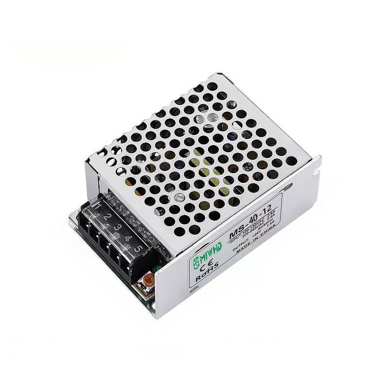 梅兰日兰 MS-40系列迷你型单组输出开关电源40W 12V 0~3.4A MS-40-12V