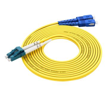 海乐 单模光纤跳线（LC-SC9/125）电信级双芯尾纤跳纤2米 HJ-2LC-SC-S2