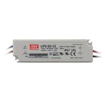 明纬 防水开关电源IP67 LPV-20-12