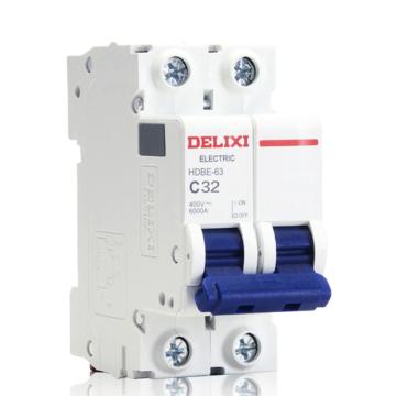 DELIXI/德力西 微型断路器HDBE-63 C型 1P+N 40A TM HDBE635C40