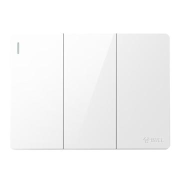 公牛 三位单极带荧光开关 G59K311，
